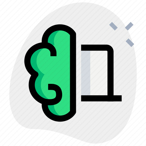 Brain, laptop, technology, device icon - Download on Iconfinder