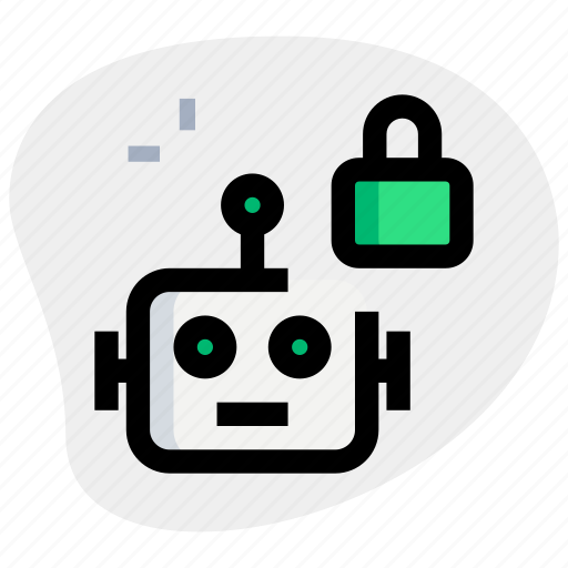 Lock, robot, technology, security icon - Download on Iconfinder