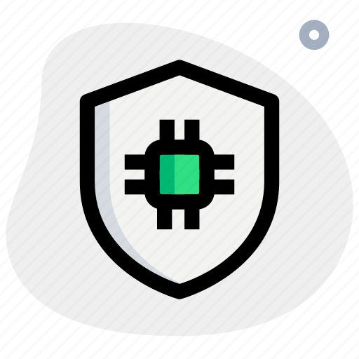 Processor, shield, technology, security icon - Download on Iconfinder
