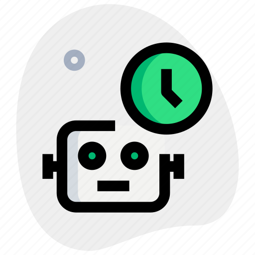 Timer, robot, technology, time icon - Download on Iconfinder
