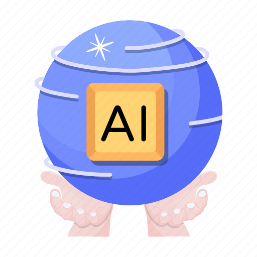Ai globe, ai world, ai network, artificial intelligence, ai icon - Download on Iconfinder