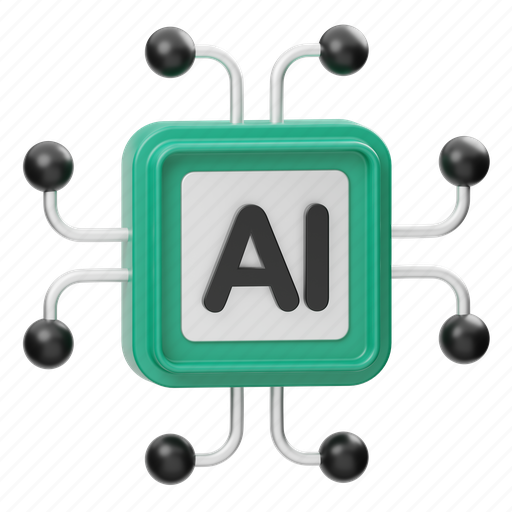 Ai, ai chip, artificial-intelligence, processor, micro-chip, processor-chip, intelligence 3D illustration - Download on Iconfinder