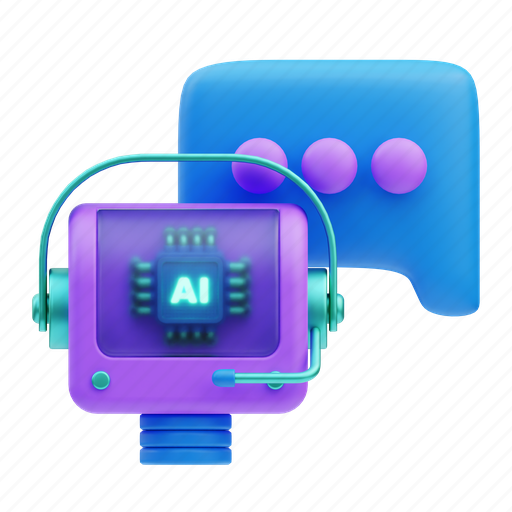 Chatbot, chat, robot, communication, speech bubble, chat bot, assistant 3D illustration - Download on Iconfinder