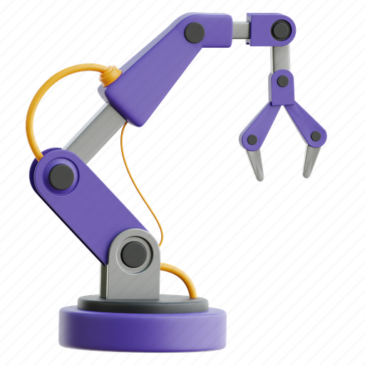 Industrial robot, industry, manufacturing, automation, robotics 3D illustration - Download on Iconfinder