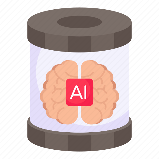 Artificial brain, ai mind, artificial intelligence, ai, brain technology icon - Download on Iconfinder
