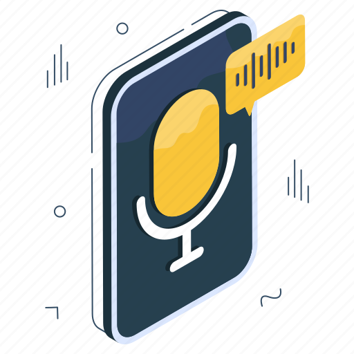 Mobile voice message, mobile audio message, mobile communication, conversation, discussion icon - Download on Iconfinder