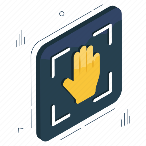 Hand recognition, hand scanning, biometry, palm recognition, palm scanning icon - Download on Iconfinder