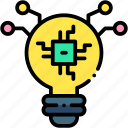 idea, bulb, innovation, light, technology, artificial, intelligence