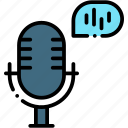 mic, voice, message, recording, electronics, technology