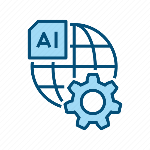 Artificial, intelligence, ai, setting, globe icon - Download on Iconfinder