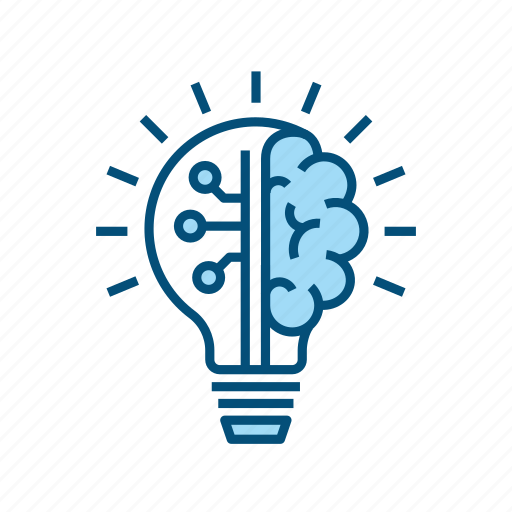 Artificial, intelligence, ai, brain, bulb, idea, lamp icon - Download on Iconfinder