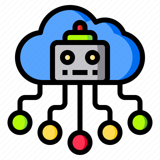 Cloud, computer, factory, manufacturing, production, sensor, workshop icon - Download on Iconfinder