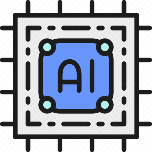Artificial, chip, circuit, digital, electronic, intelligence, processor icon - Download on Iconfinder