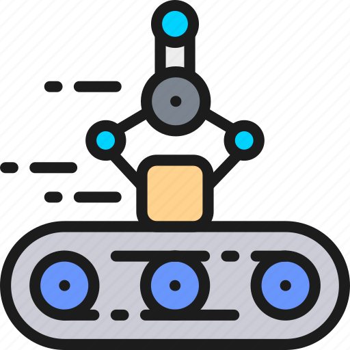 Arm, belt, conveyor, intelligence, mechanical, package, robot icon - Download on Iconfinder