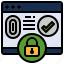 electronics, fingerprint, identification, password, privacy, protection, ui 
