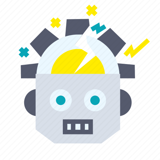 Artificial, crash, intelligence, machine, robotic, technology icon - Download on Iconfinder