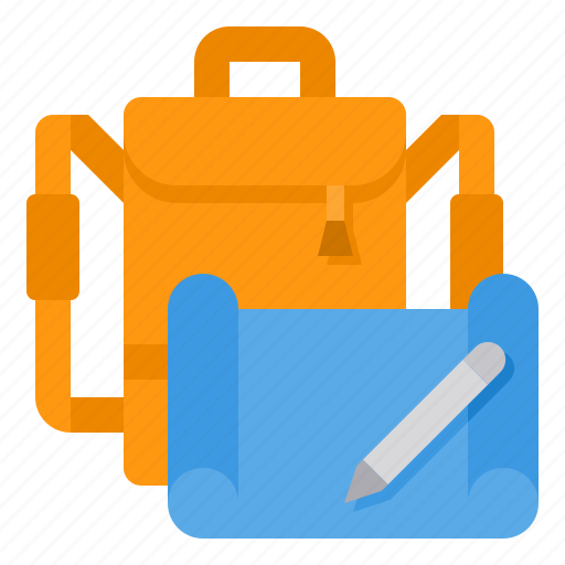 Portfolio, backpack, documen, art, bag icon - Download on Iconfinder