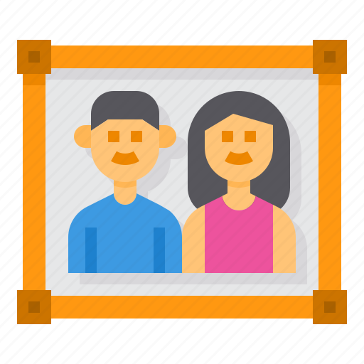 Portrait, family, frame, picture, image icon - Download on Iconfinder