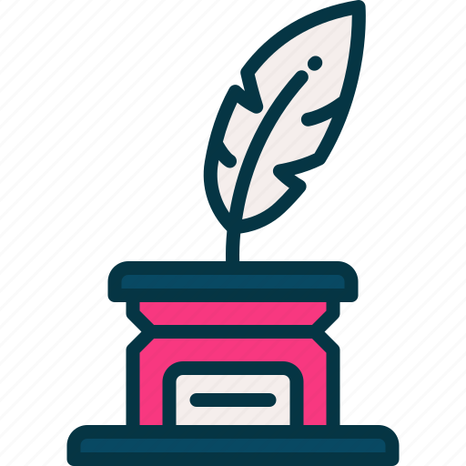 Ink, feather, drop, liquid, brush icon - Download on Iconfinder