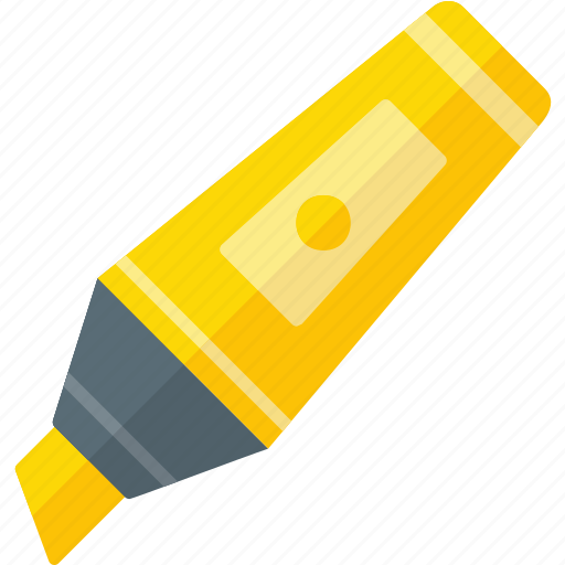Highlighter, felt, marker, neon, pen, tip icon - Download on Iconfinder