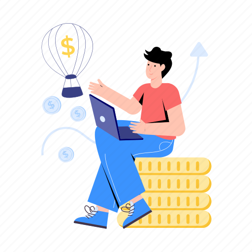 Startup idea, business idea, financial innovation, financial idea, crowdfunding illustration - Download on Iconfinder