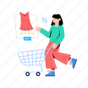 online shopping, digital shopping, ecommerce, online purchase, cloth shopping 