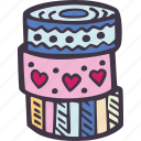art, arts and crafts, craft, doodle, hobby, tapes, washi