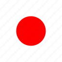 asia, country, flag, japan, nation, round