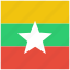 burma, country, flag, myanmar 