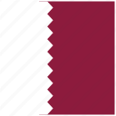country, flag, qatar