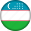 flag, uzbekistan 