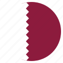 country, flag, qatar, asian