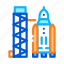 rocket, ship, site, space, tower 