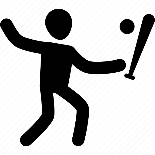 Athlete, ball, baseball, exercise, silhouette, sport icon - Download on Iconfinder