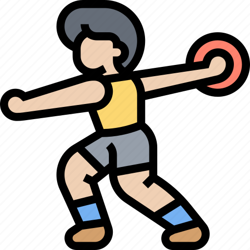 Discus, throw, field, sports, competition icon - Download on Iconfinder