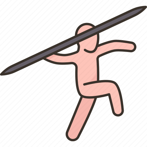 Javelin, throw, athlete, practice, sports icon - Download on Iconfinder