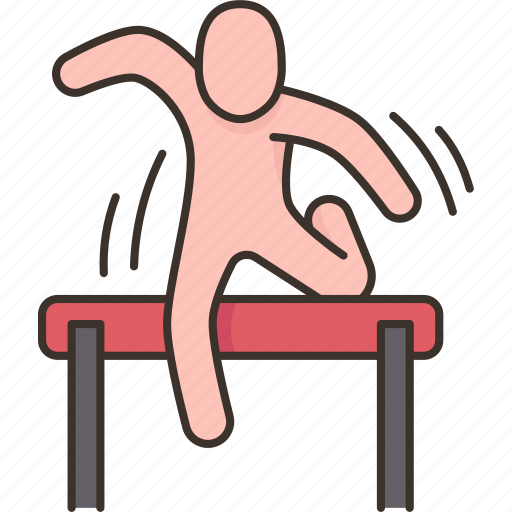 Race, hurdles, runner, competition, sport icon - Download on Iconfinder