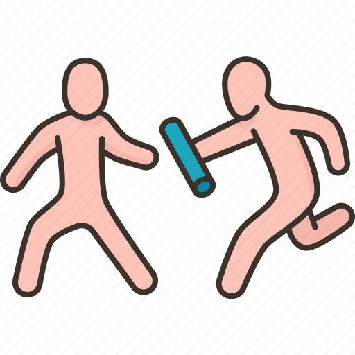 Running, relay, baton, passing, race icon - Download on Iconfinder