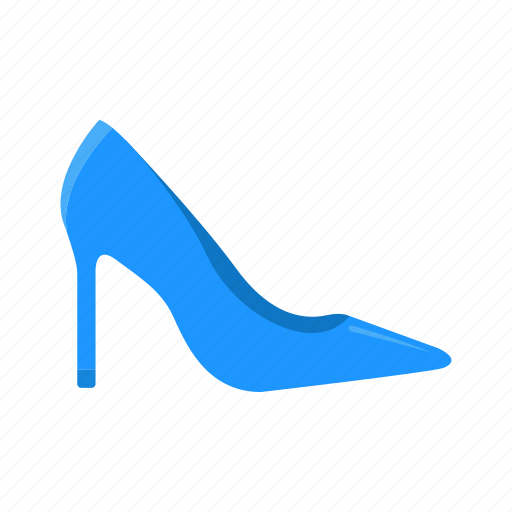 Blue stiletto, heels, shoes, stiletto icon - Download on Iconfinder