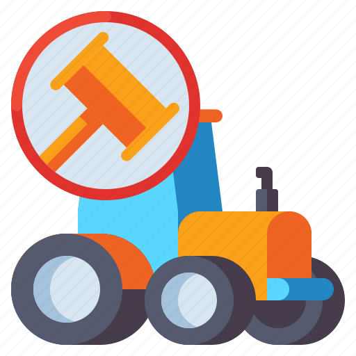 Agricultural, auction, vehicle, tractor icon - Download on Iconfinder