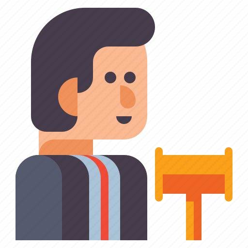 Auctioneer, male, man icon - Download on Iconfinder
