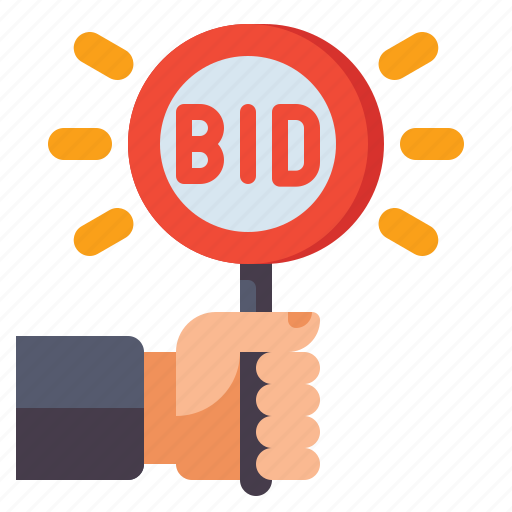 Bidding, paddle, auction icon - Download on Iconfinder