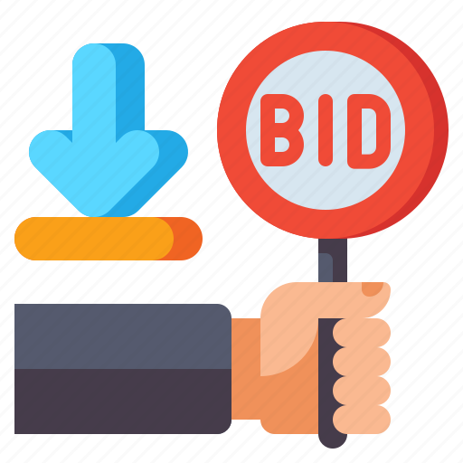 Minimum, bid, auction icon - Download on Iconfinder