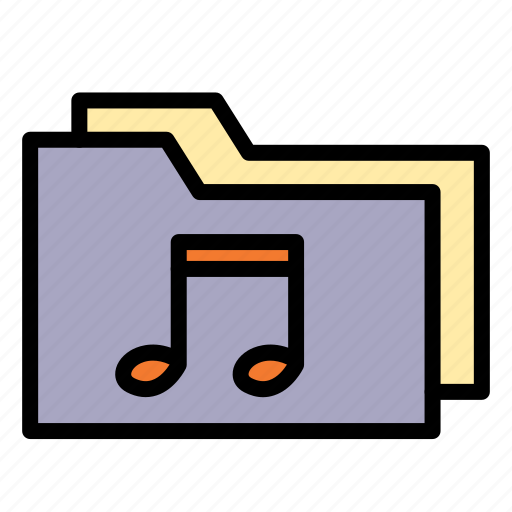 Audio, sound, music, voice, folder, file, archive icon - Download on Iconfinder
