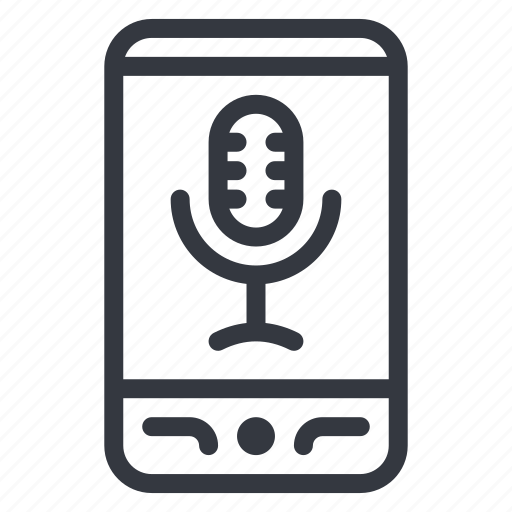Mobile, phone, mic, microphone, podcast, voice, message icon - Download on Iconfinder