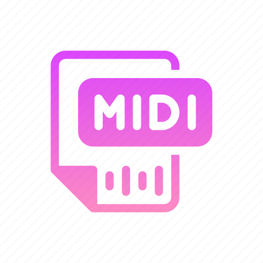 Midi, file, music, format, document, extension icon - Download on Iconfinder