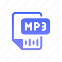 mp3, file, music, format, document, extension