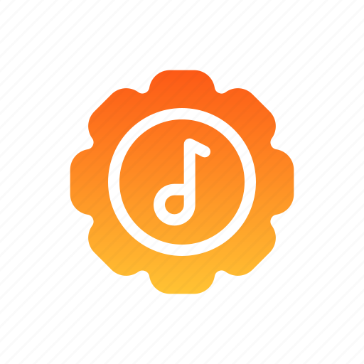 Setting, musical, note, management, gear, music icon - Download on Iconfinder