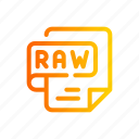 raw, file, extension, format, document, music