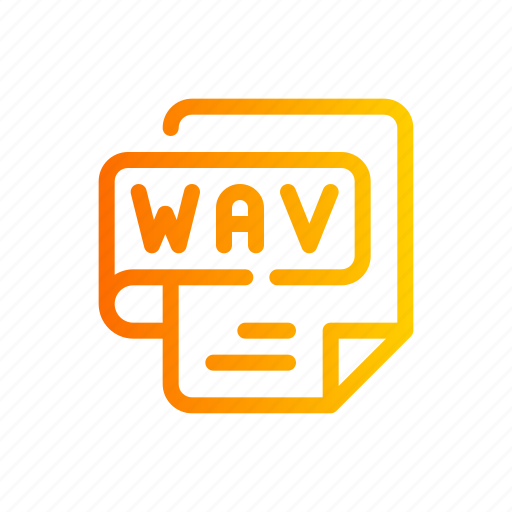 Wav, file, format, extension, document, music icon - Download on Iconfinder